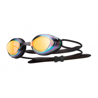 Окуляри для плавання TYR Black Hawk Racing Mirrored, GOLD/MTL/RNBOW (LGBHM-223)