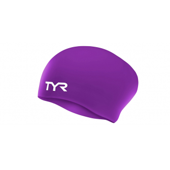 Шапочка для плавання TYR Long Hair Wrinkle-Free Purple (LCSL-510)