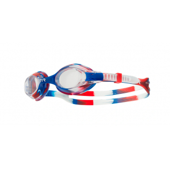 Окуляри для плавання TYR Swimple Tie Dye Kids, Red/Navy (LGSWTD-642)
